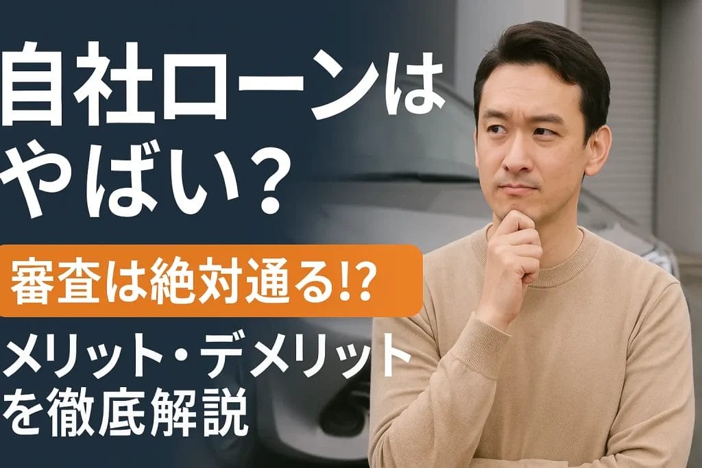 自社ローンはやばい？審査は絶対通る！？メリット・デメリットを徹底解説