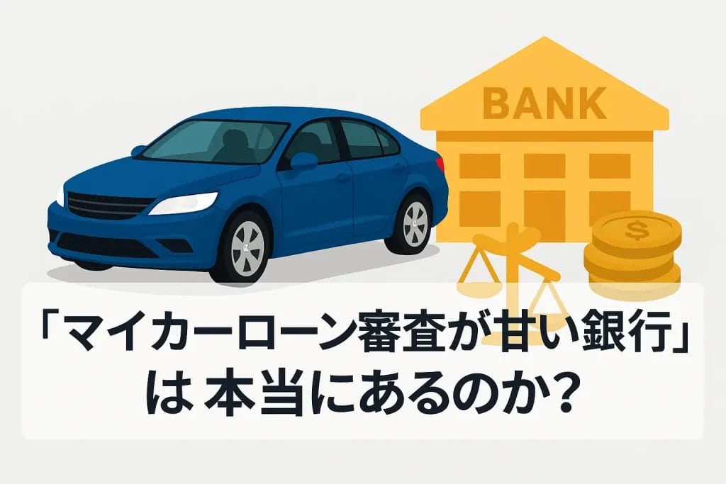 「マイカーローン審査が甘い銀行」は本当にあるのか？