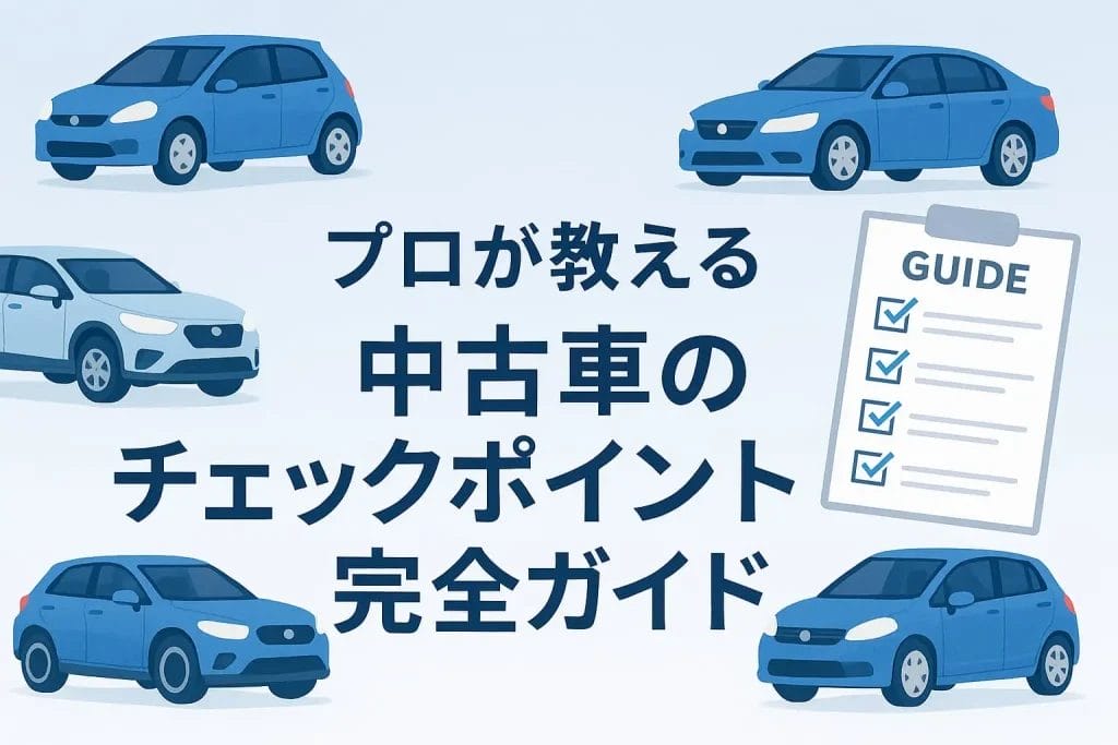 【実車確認・試乗編】見逃し厳禁！プロが教える中古車のチェックポイント完全ガイド