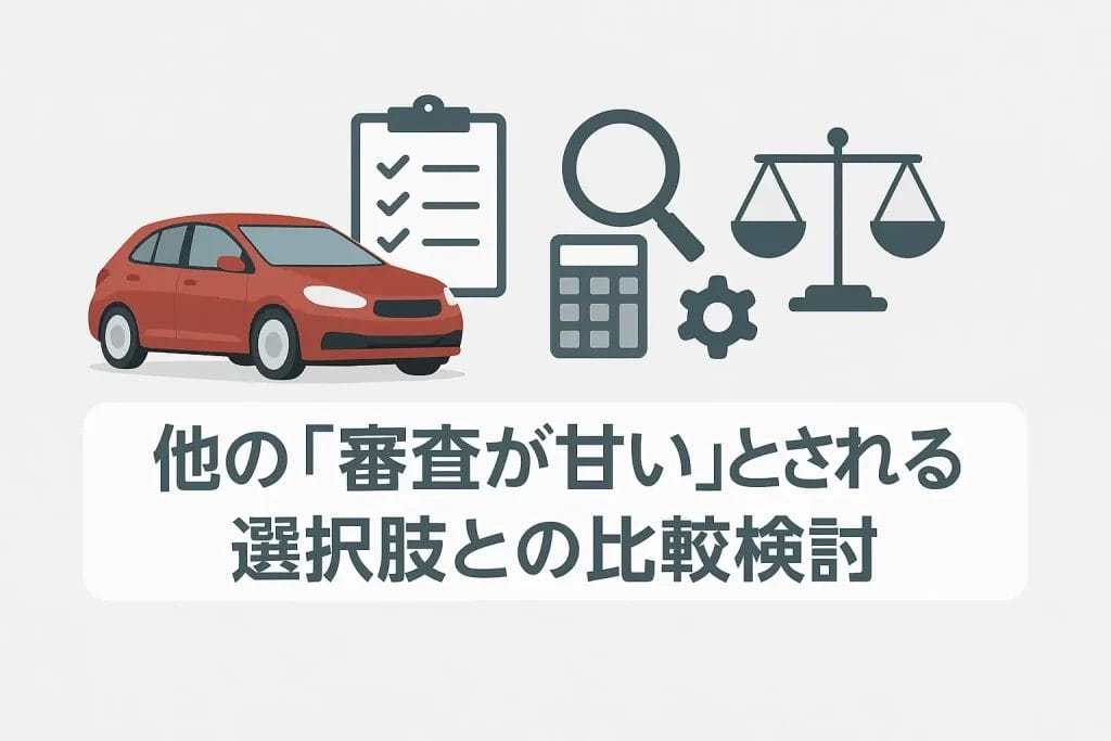 他の「審査が甘い」とされる選択肢との比較検討