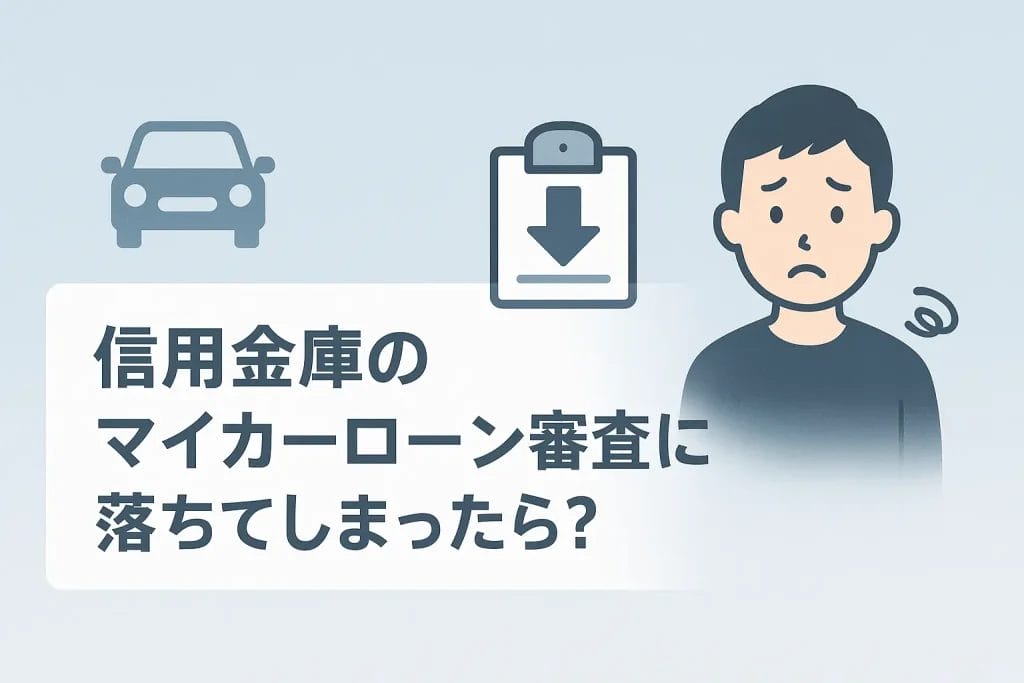もし信用金庫のマイカーローン審査に落ちてしまったら？冷静な対処法