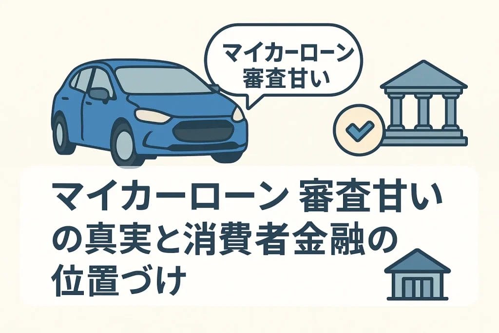 「マイカーローン 審査甘い」の真実と消費者金融の位置づけ